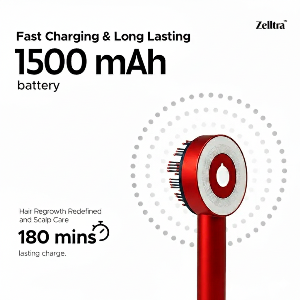 Zelltra™ Red Light Therapy Hair Reviver Device